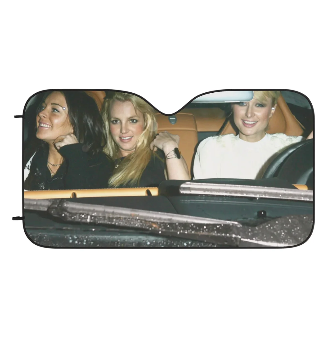 ICONIC BFF's Car Sun Shade (Paris, Lindsay, and Britney in 2007)