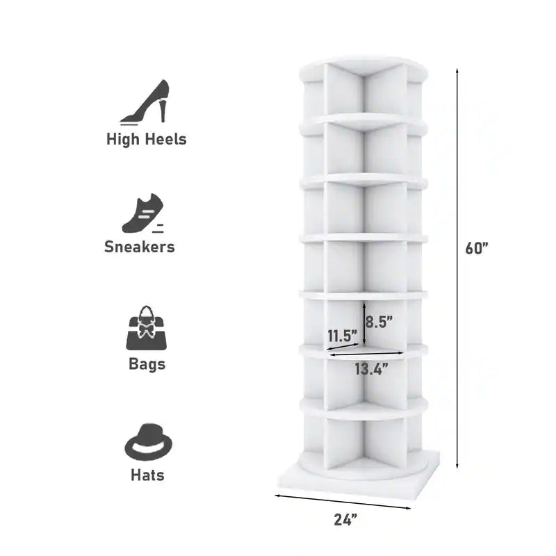 360° ROTATING SHOE CABINET