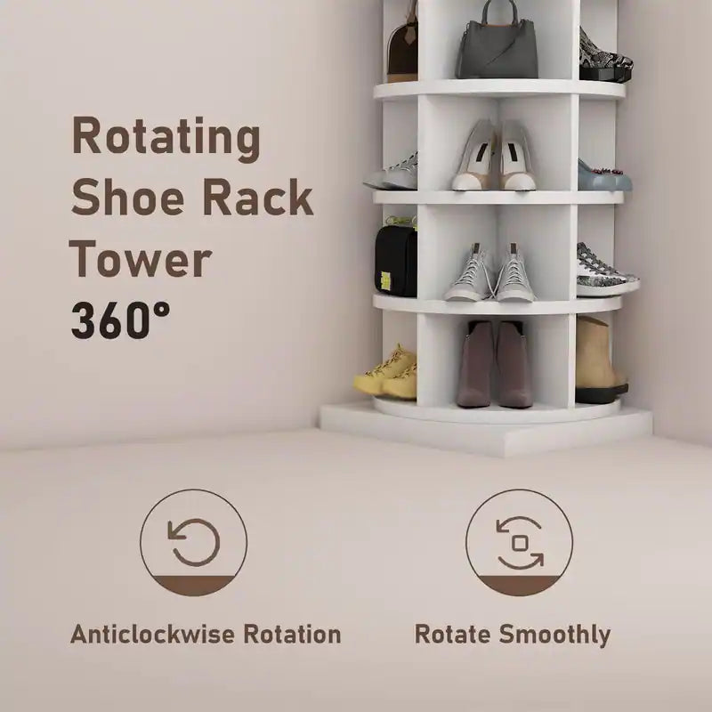 360° ROTATING SHOE CABINET