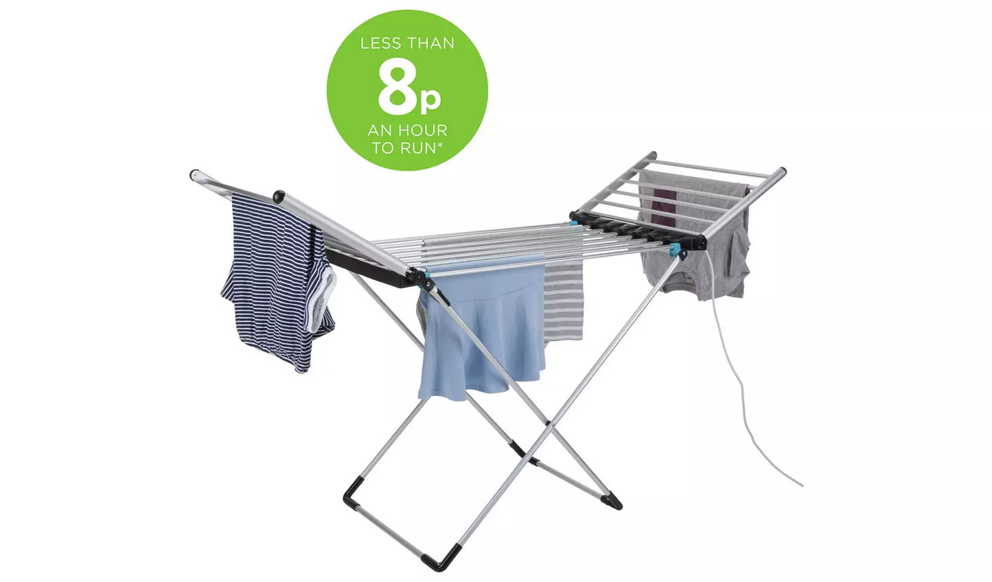 Heated Clothes Airer with Cover