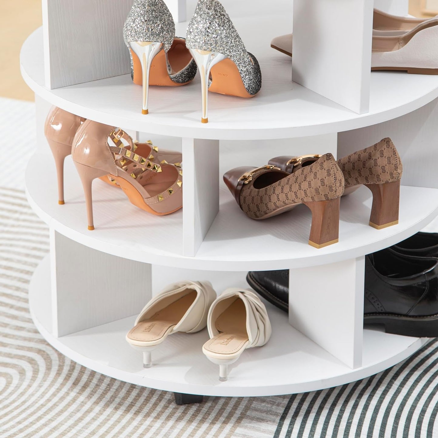 360° ROTATING SHOE CABINET