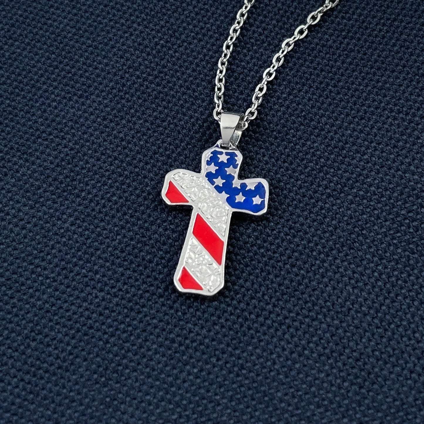 AMERICAN CROSS NECKLACE