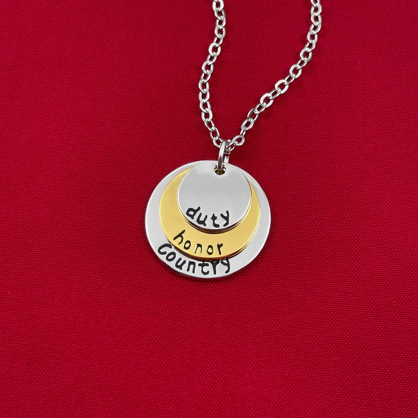 DUTY HONOR COUNTRY NECKLACE