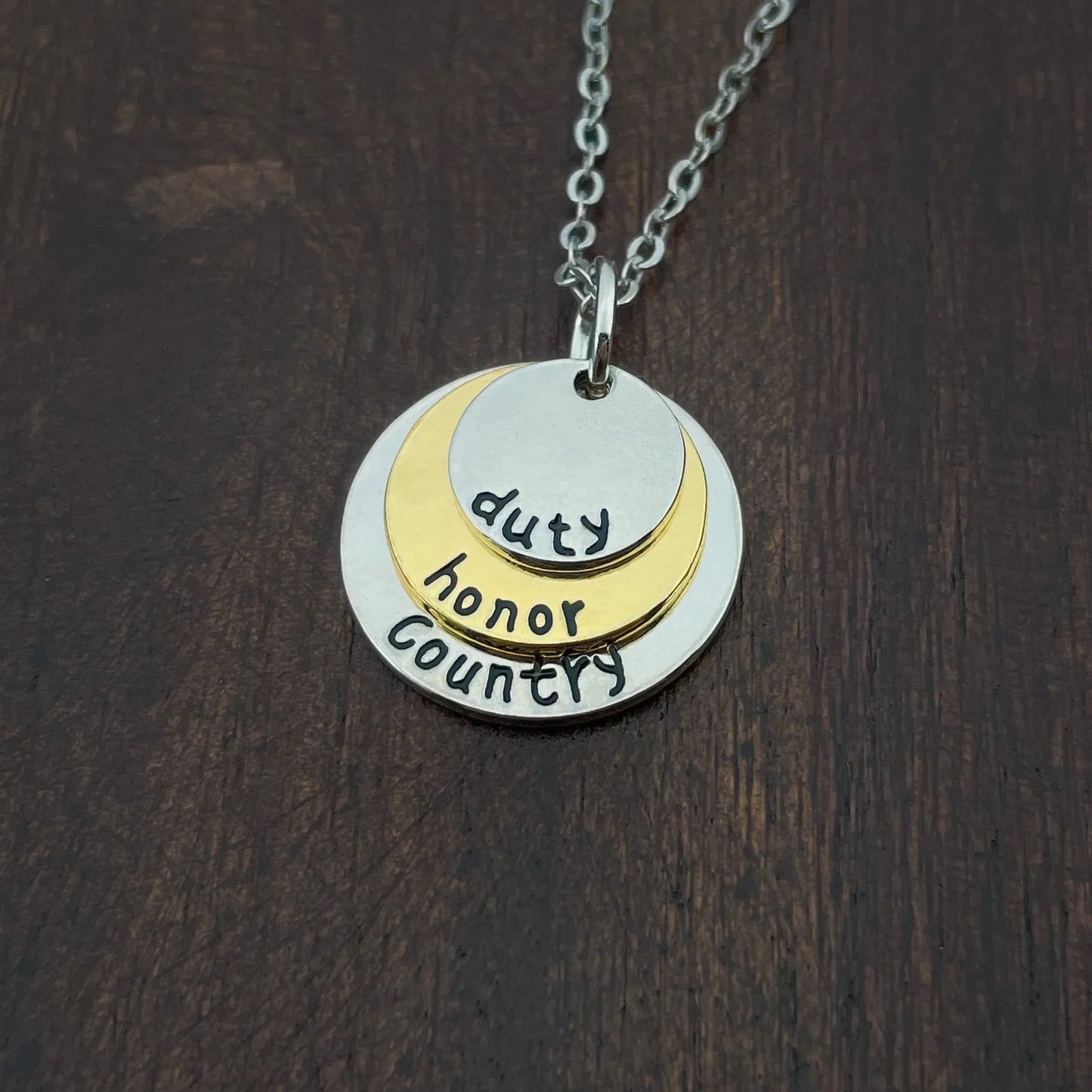 DUTY HONOR COUNTRY NECKLACE