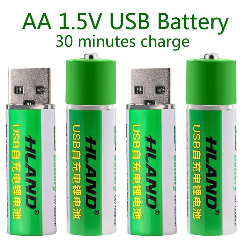 2PCS USB RECHARGEABLE BATTERY