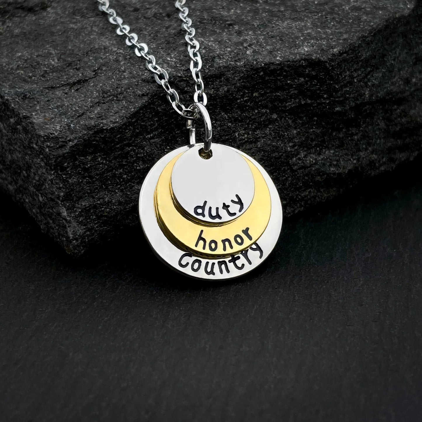 DUTY HONOR COUNTRY NECKLACE