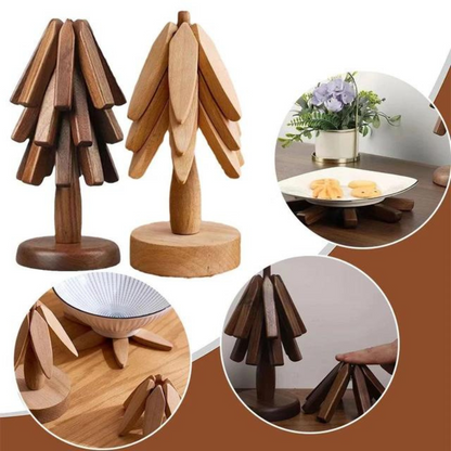 LaKatarina™ Folding Tree Wooden Trivet