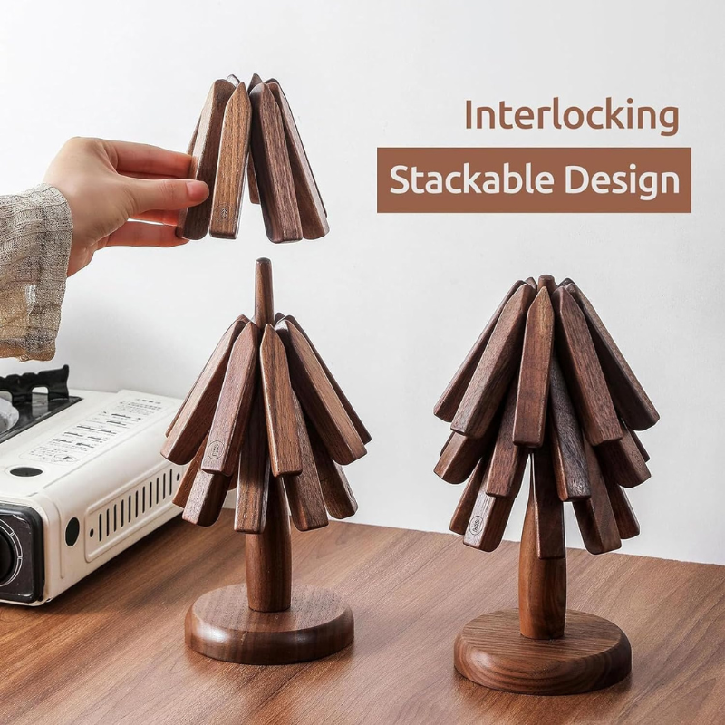 LaKatarina™ Folding Tree Wooden Trivet