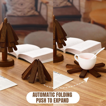 LaKatarina™ Folding Tree Wooden Trivet