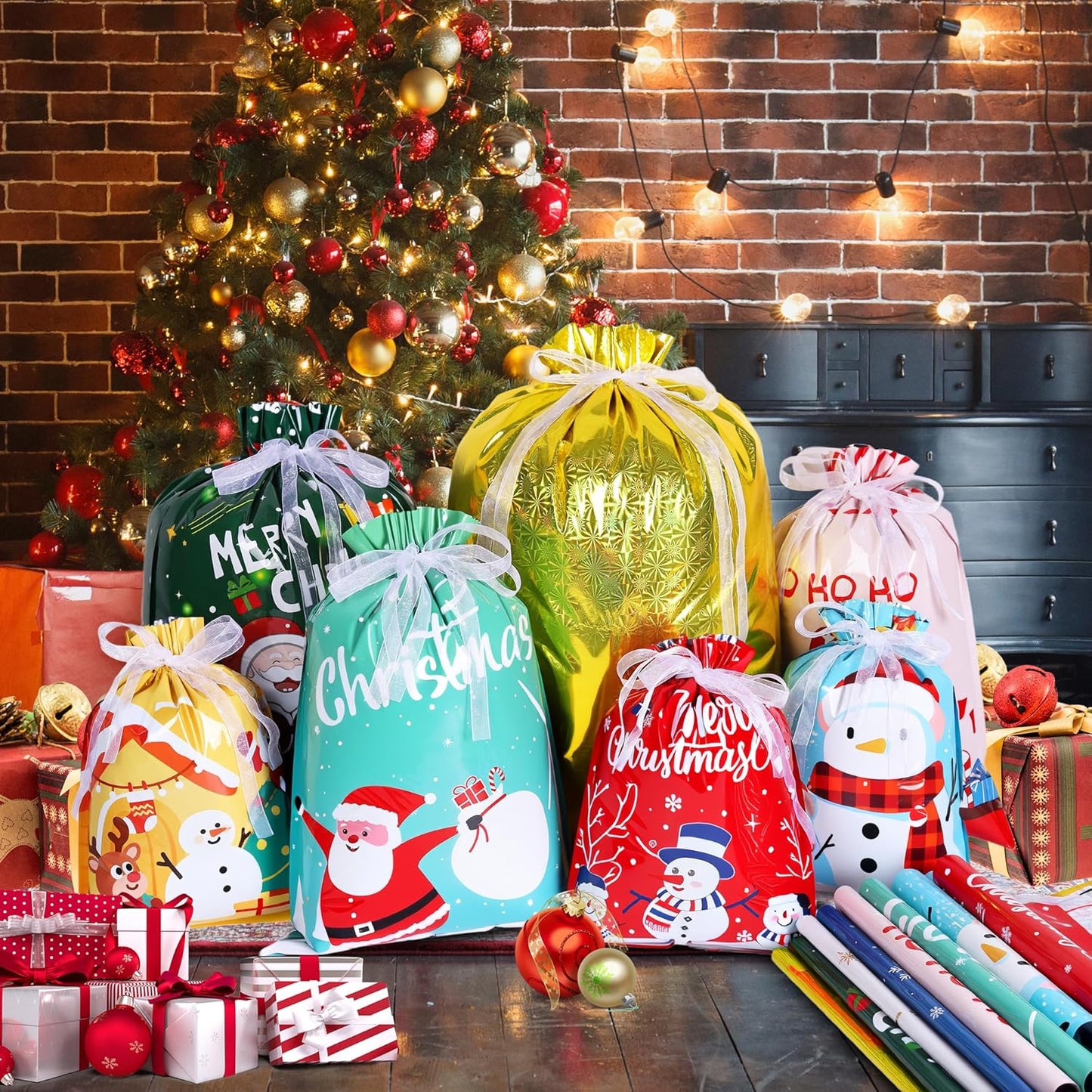 Christmas Foil Gift Bags