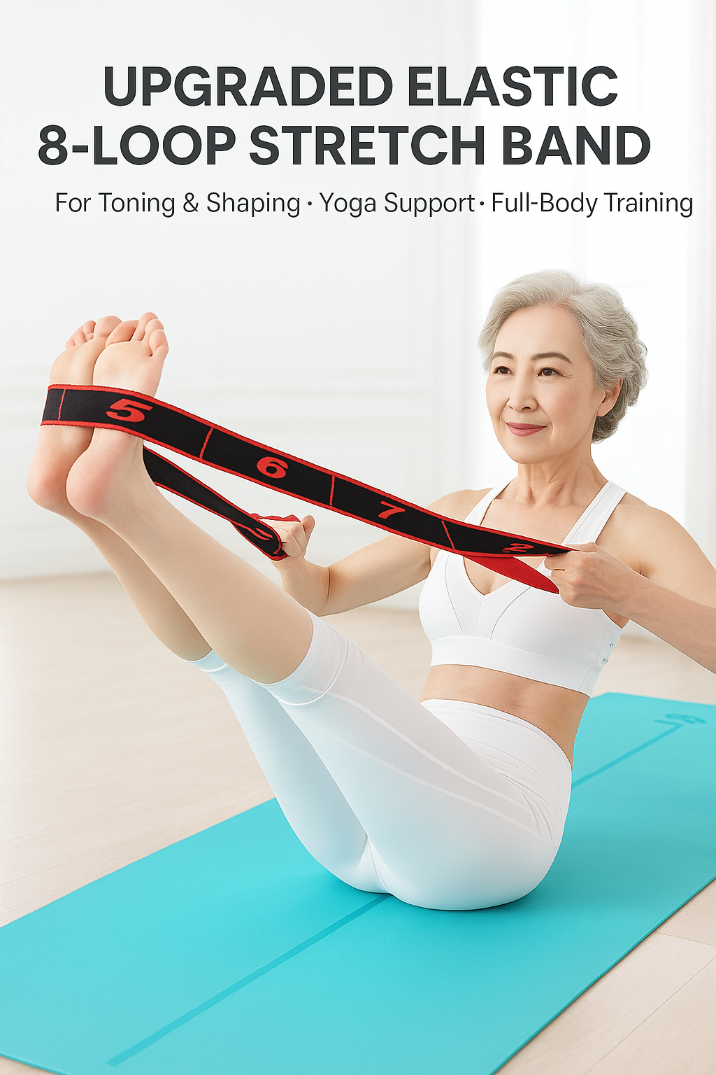 8-Section Elastic Stretch Strap