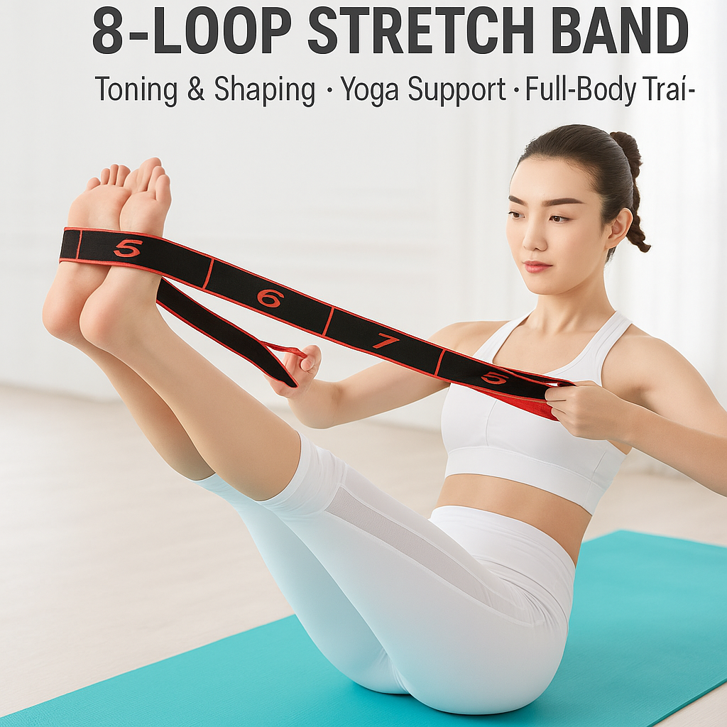 8-Section Elastic Stretch Strap