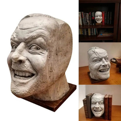 Horror-Themed Resin Bookend – Creepy Decorative Sculpture