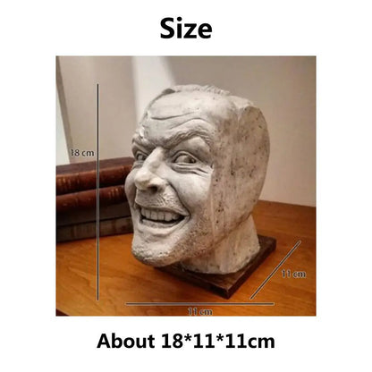 Horror-Themed Resin Bookend – Creepy Decorative Sculpture