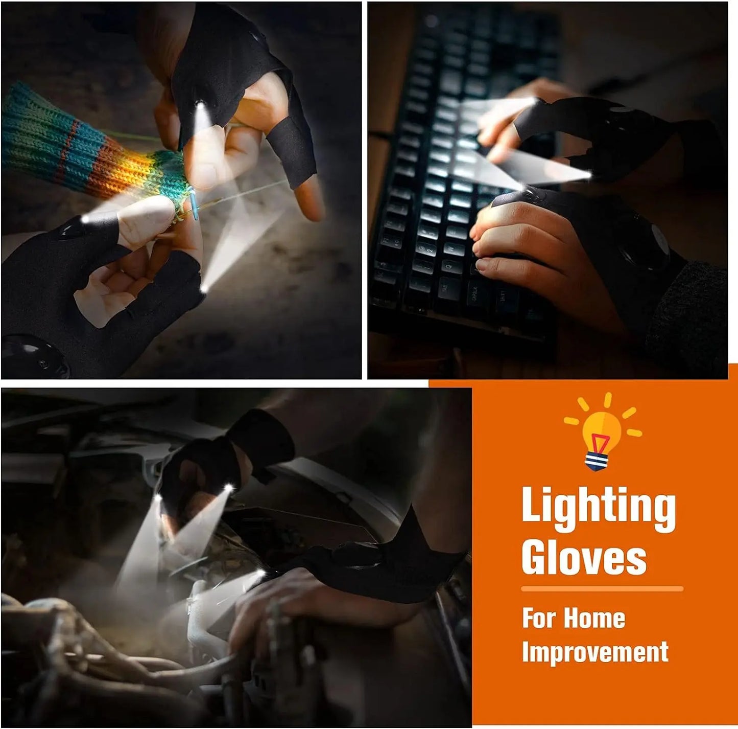 Flashlight Gloves - Improve Center