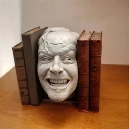 Horror-Themed Resin Bookend – Creepy Decorative Sculpture