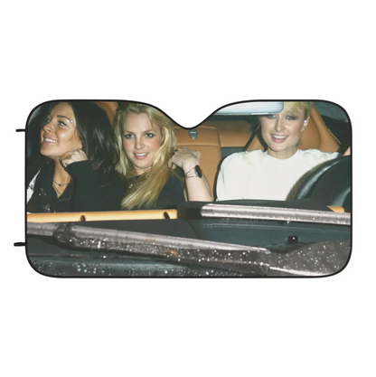 ICONIC BFF's Car Sun Shade (Paris, Lindsay, and Britney in 2007)