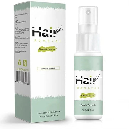 Semi-permanent hair removal spray