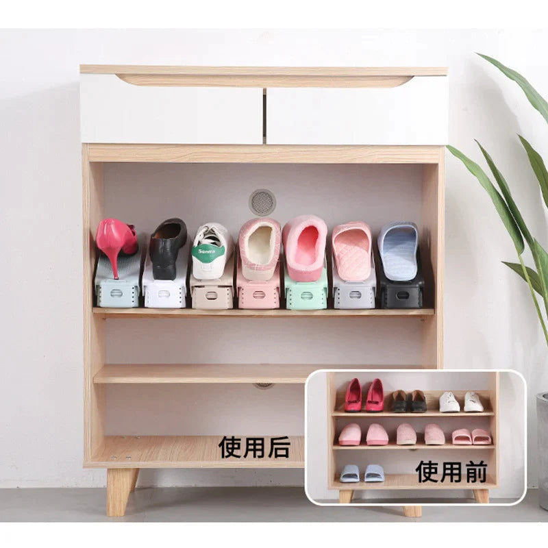 5PCS ADJUSTABLE SHOE RACK ORGANIZER