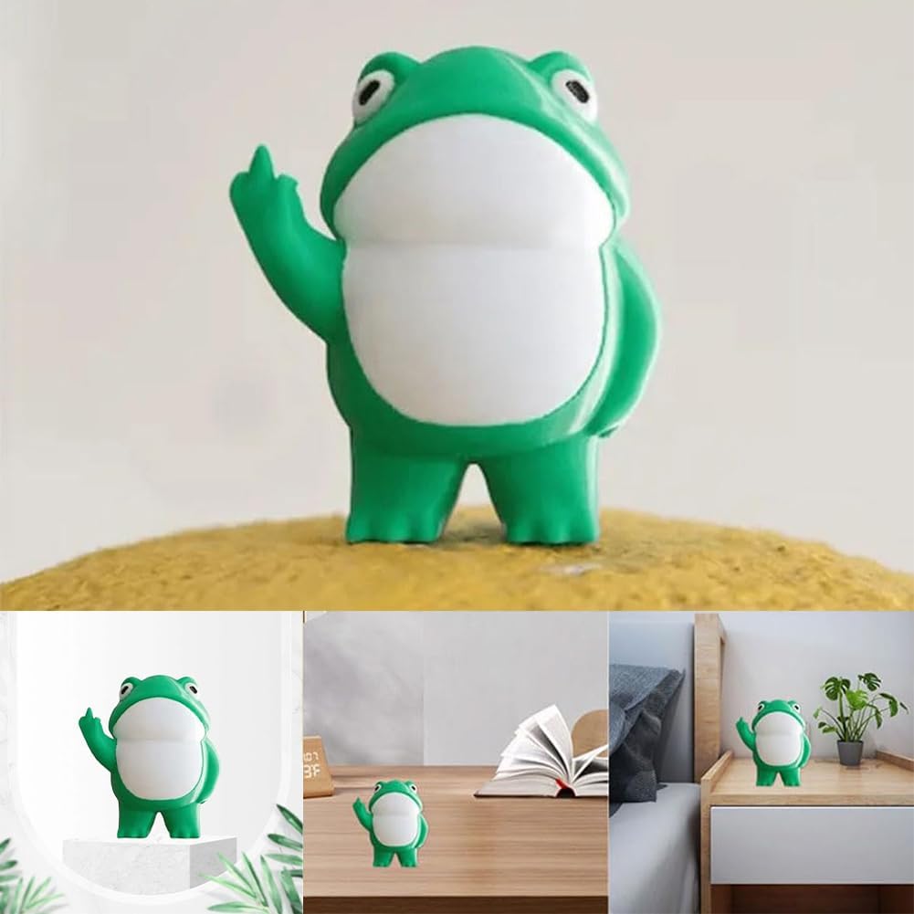 REBELLIOUS FROG FIGURINE