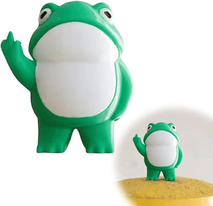 REBELLIOUS FROG FIGURINE