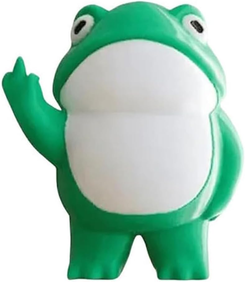 REBELLIOUS FROG FIGURINE