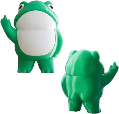 REBELLIOUS FROG FIGURINE