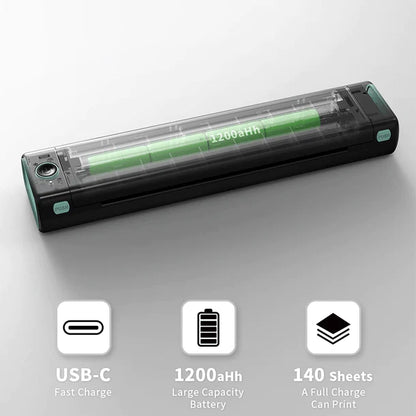 Inkless Portable Thermal Printer