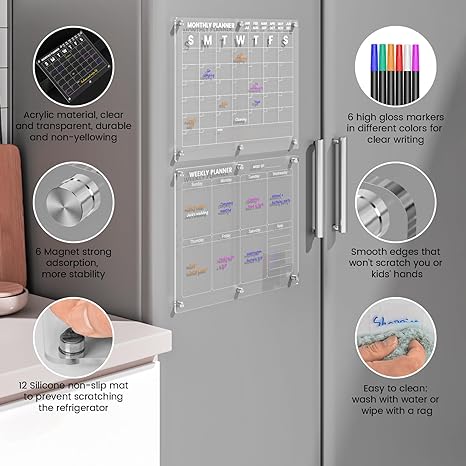 Acrylic Magnetic Fridge Planner™