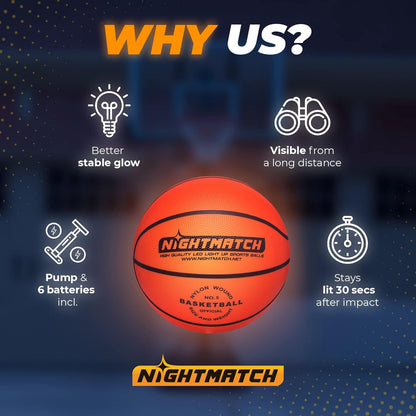 LED Glow Basketball