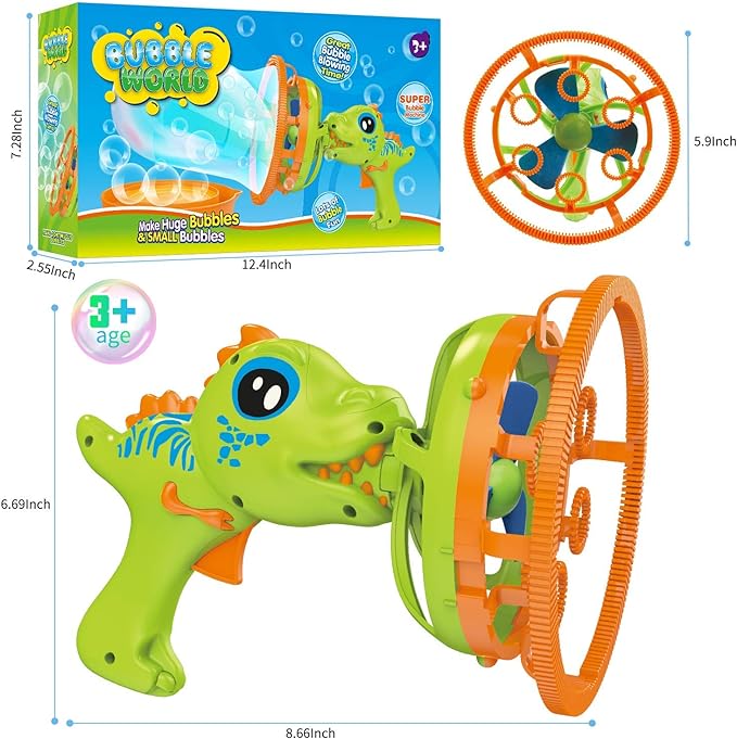 Dinosaur Bubble Blowing Machine™