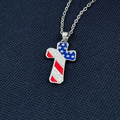 AMERICAN CROSS NECKLACE