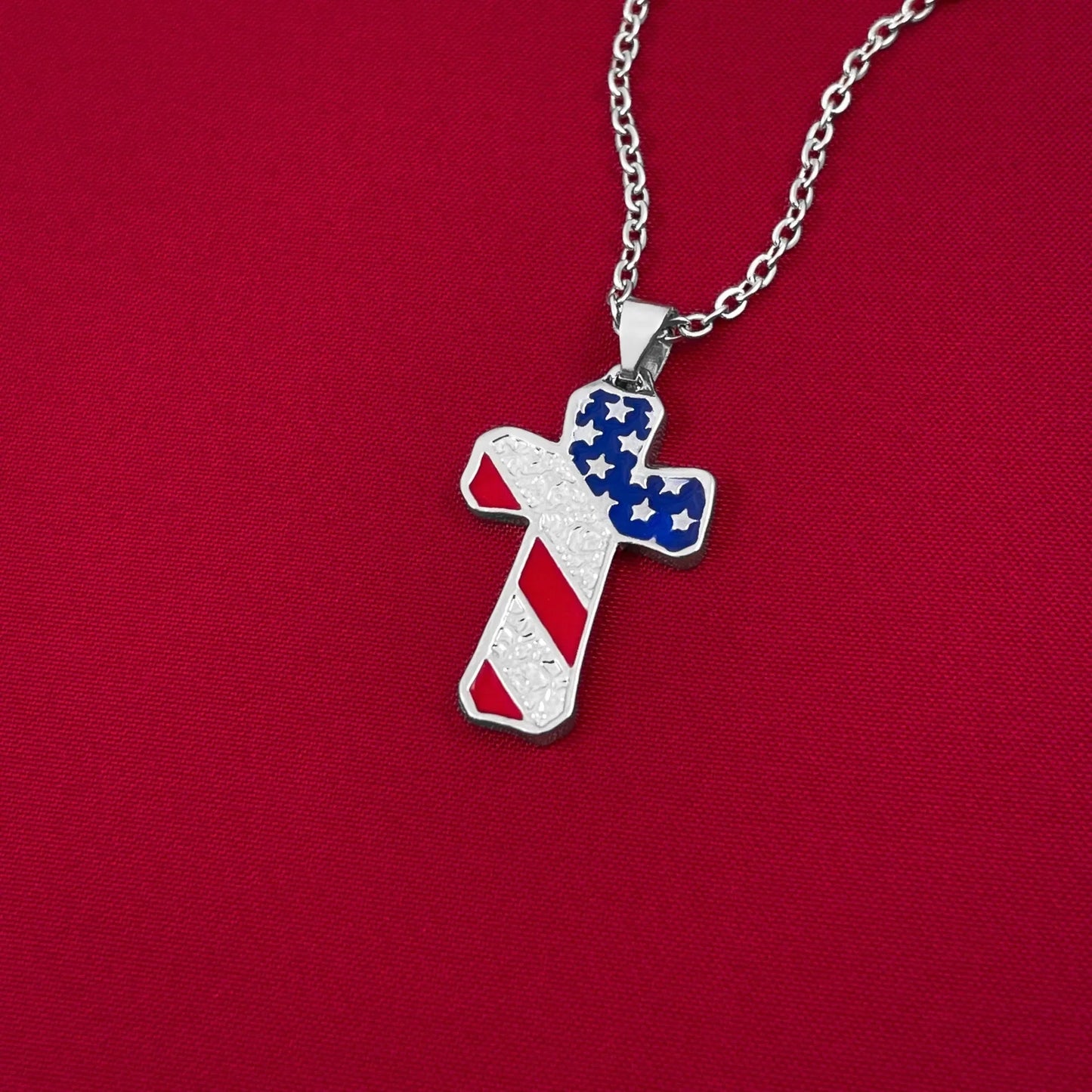 AMERICAN CROSS NECKLACE