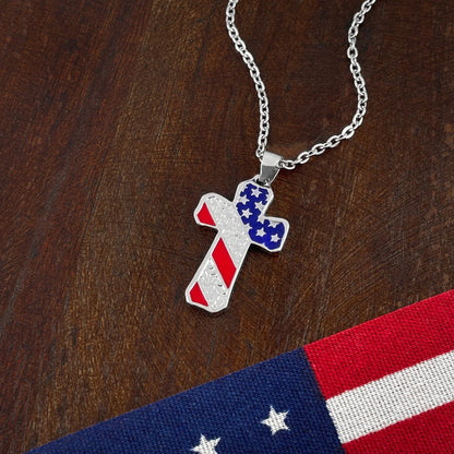 AMERICAN CROSS NECKLACE