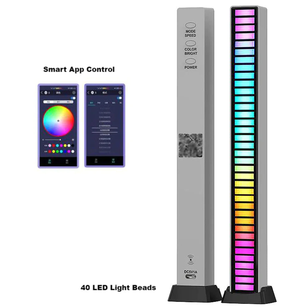 Voice-Activated Music Sync Atmosphere RGB LED Light Bar