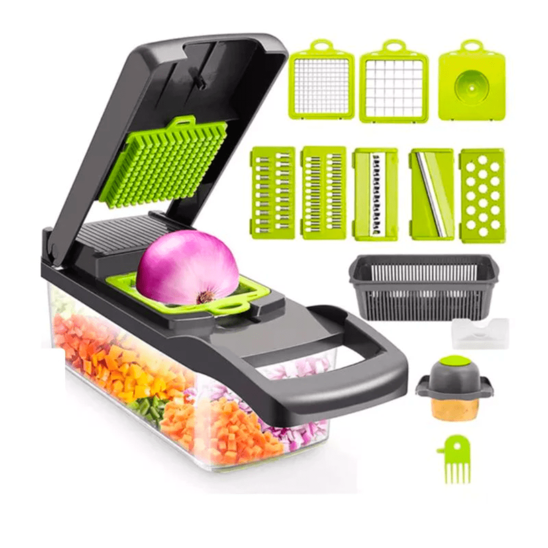 Multifunction Veggie Slicer 14-IN-1. This Food Slicer Chopper Is A Perfect Choice to Save Time and Keep SAFE!!. The Veggie Slicer Is Verry Good for