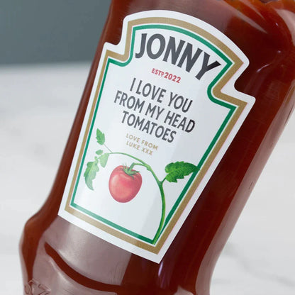 Personalised Ketchup Label