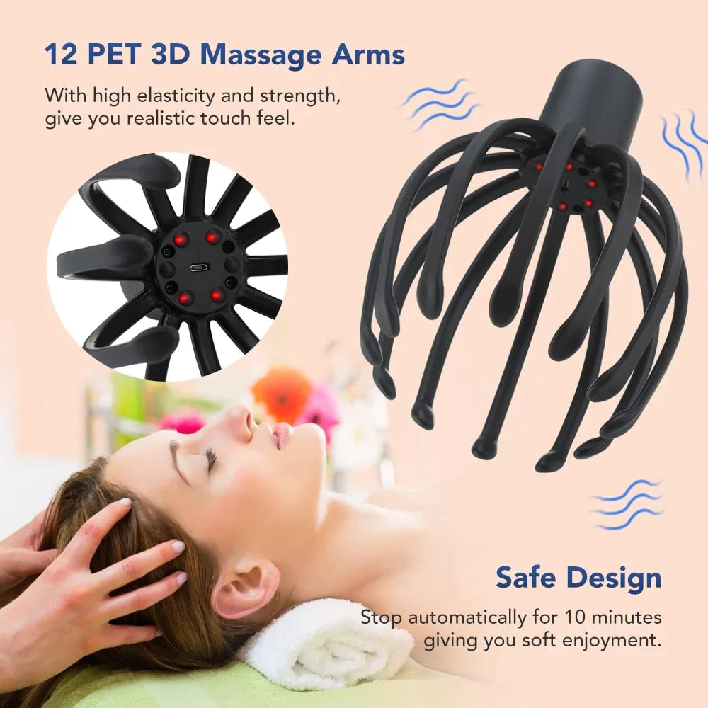 ELECTRIC HAIR STIMULATION HEAD MASSAGER