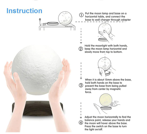 The Levitating Moon Lamp